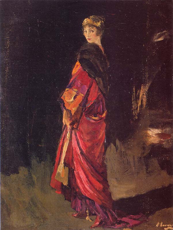 Study for Hazel in Rose and Gold